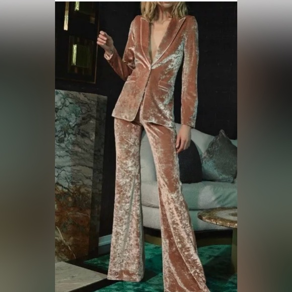 Alexis Domenic Velvet Flares - Blush Pink - Size Medium - Picture 3 of 14